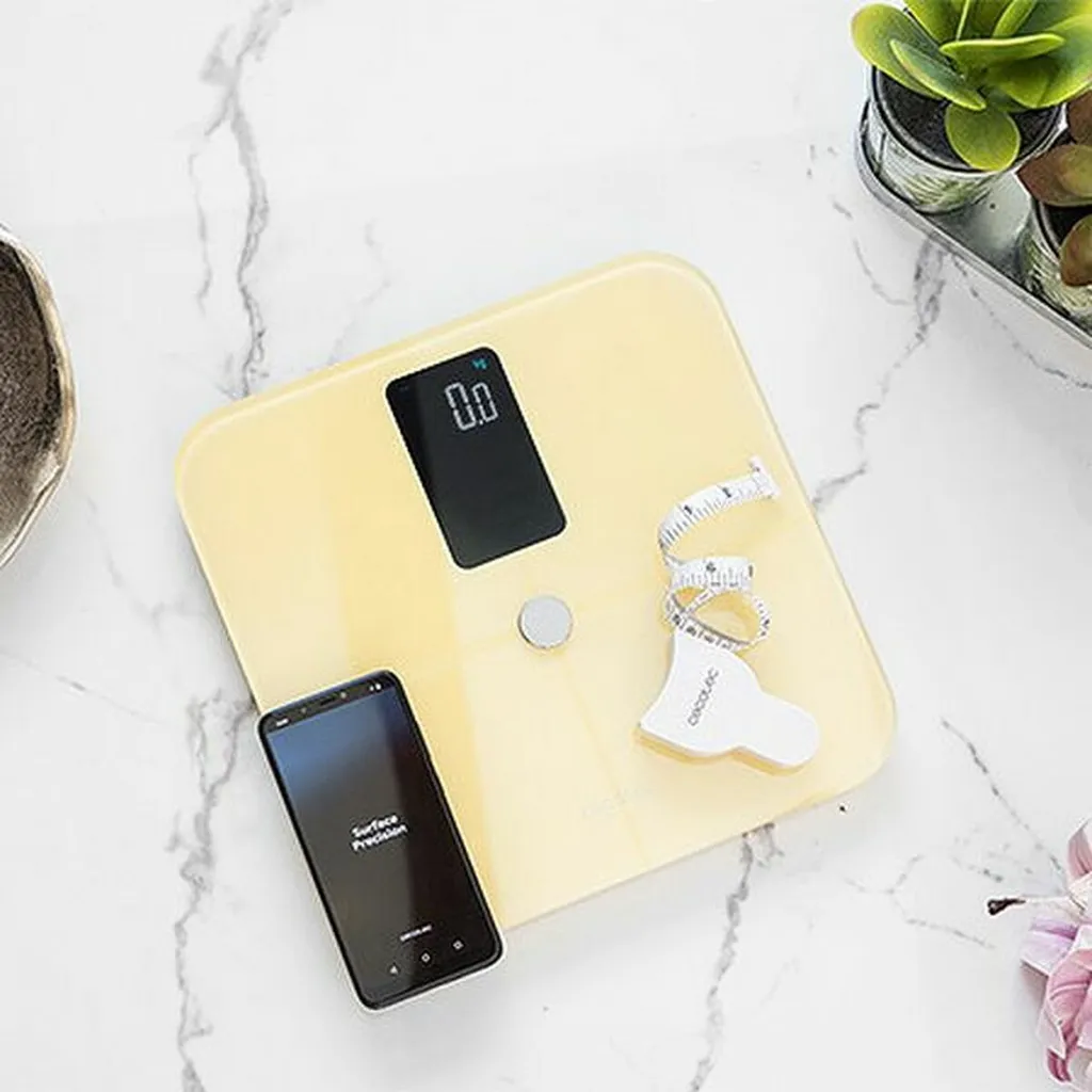 Cecotec Surface Precision 10400 Smart : Suivi Forme et Santé en Jaune