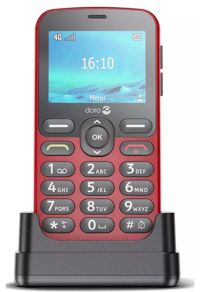 Doro 1880 sans adaptateur secteur rouge - téléphone Image du produit 
