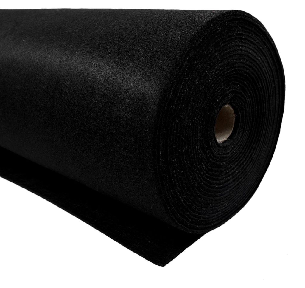 Filzstoff Meterware schwarz