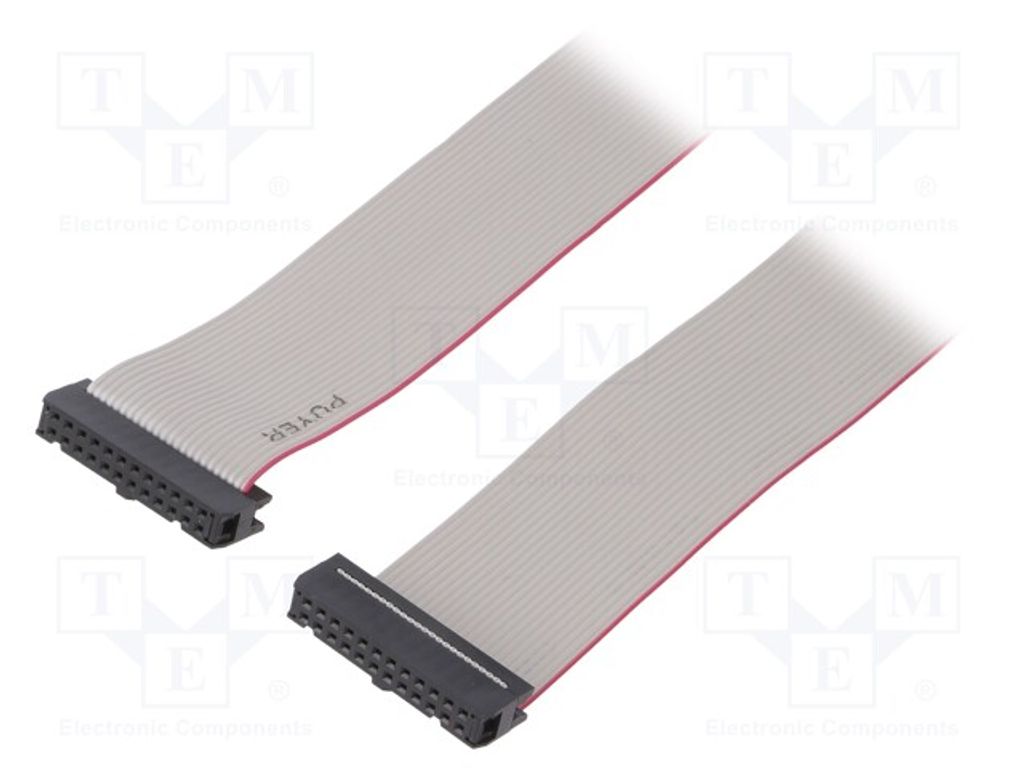 1x Flachbkabel mit -Verbindern 24x2 R. Flachk: 1,27mm FC24150-0 Flachbkabel mit
