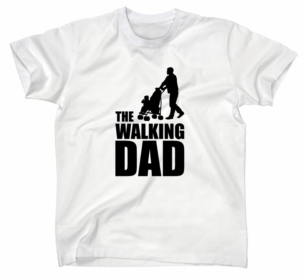 Styletex23 T-Shirt The Walking Dad Fun, weiss, S