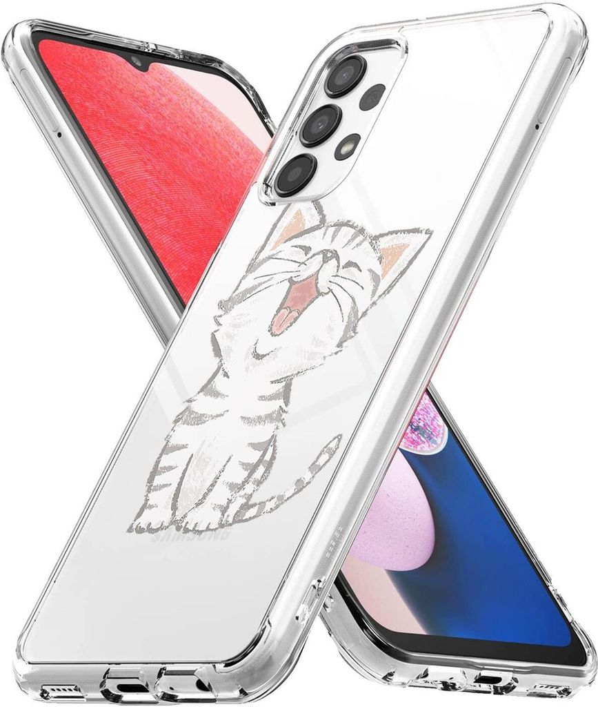 Conie Aufdruck Silikon Schutzhülle für Samsung Galaxy A13 4G Tasche Case Bild Cover Bumper TPU Hülle als Motiv 06
