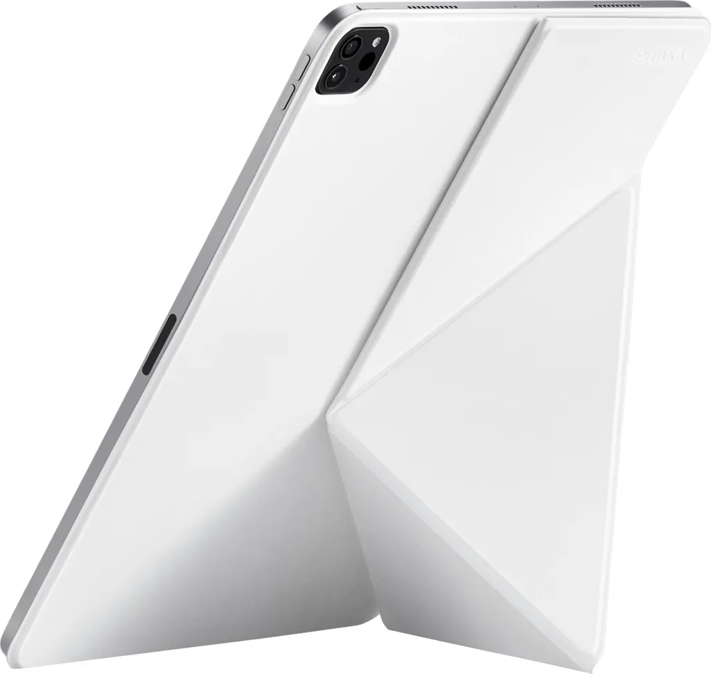 Protection iPad Pro 11" 2024 Pitaka Folio 2 Blanche pour Mode Portrait