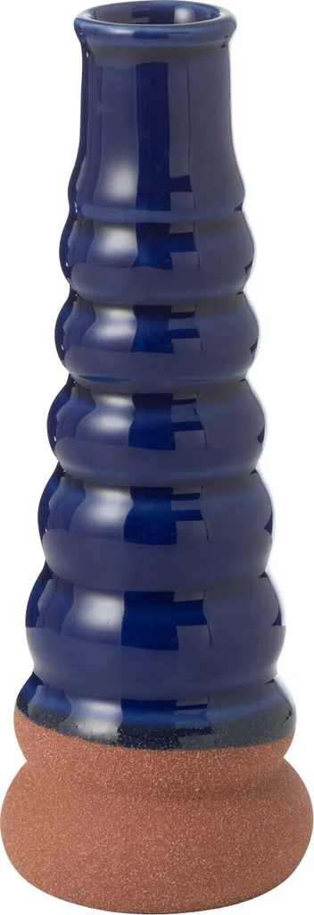 Vase design bleu pour centre de table Leo Buoys J-Line en porcelaine