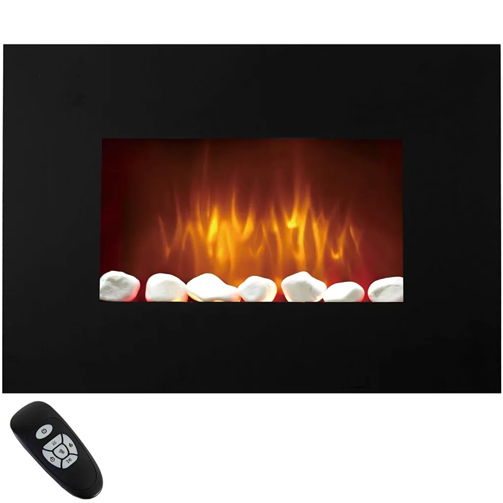 Chauffage électrique mural Syntrox Jordi effet flamme réelle design