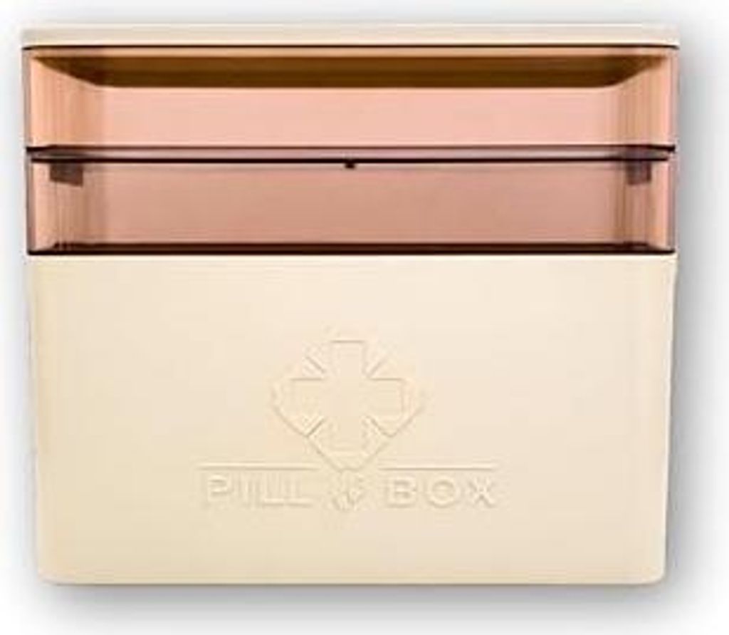 LEIR | Medikamentenbox groß | Hausapotheke Organizer 3-lagig mit 2 transparenten Fächern | Aufbewahrungsbox für Medikamente, Blister & Zubehör ...