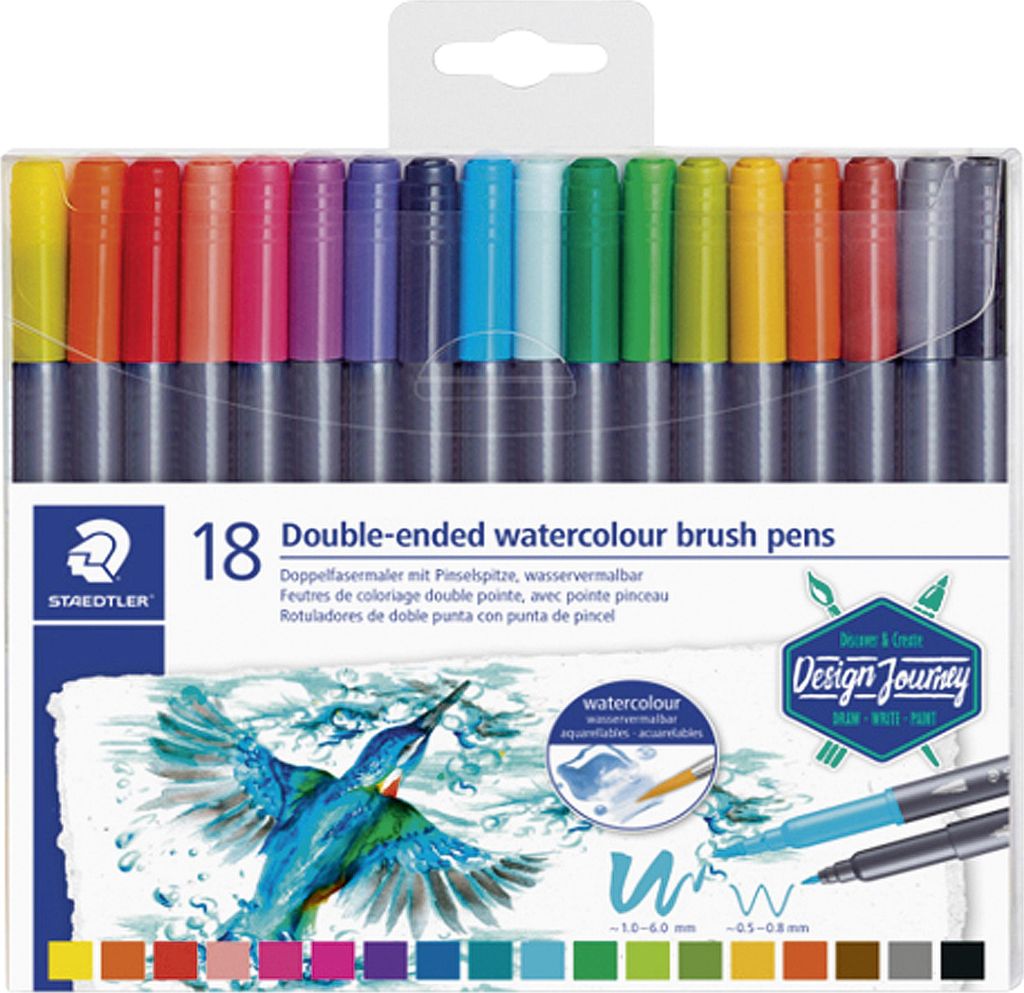 STAEDTLER Fasermaler Doppelspitze wasserverm.18ST Obrázek produktu 