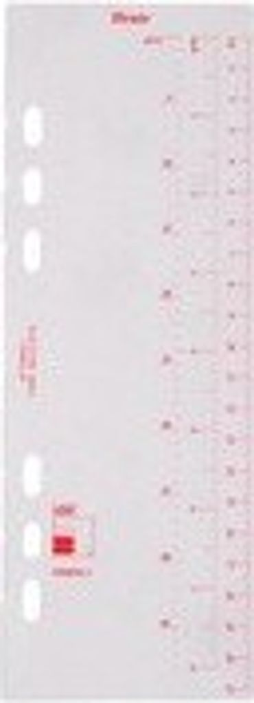 rido idé Kalender-Einlage "Lineal" transparent für Terminplaner 'Timing 1'