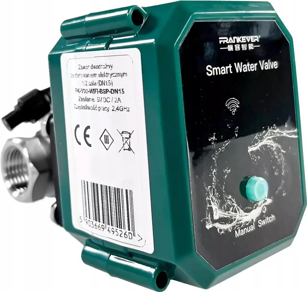 Vanne d'eau connectée WiFi 1/2″ programmable avec contrôle à distance