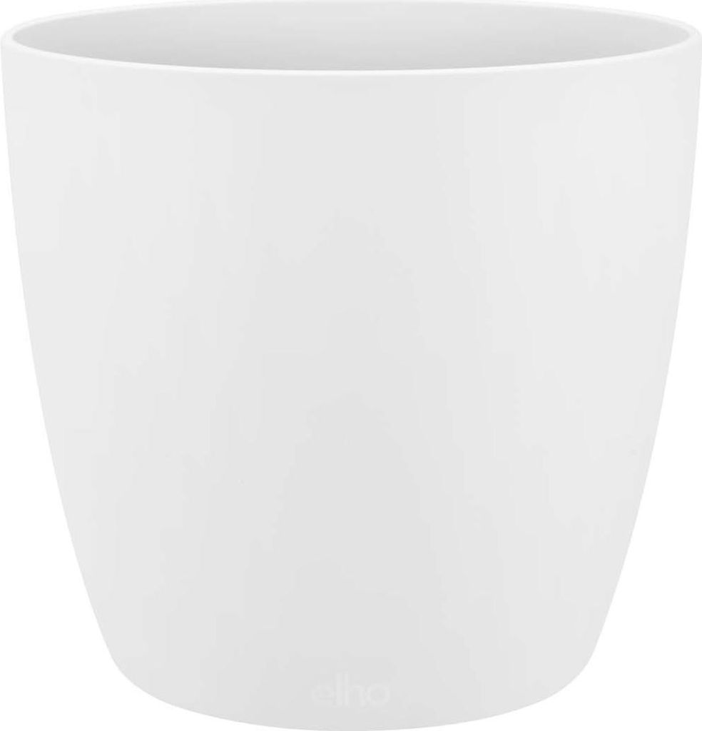 A white pot on a white background.