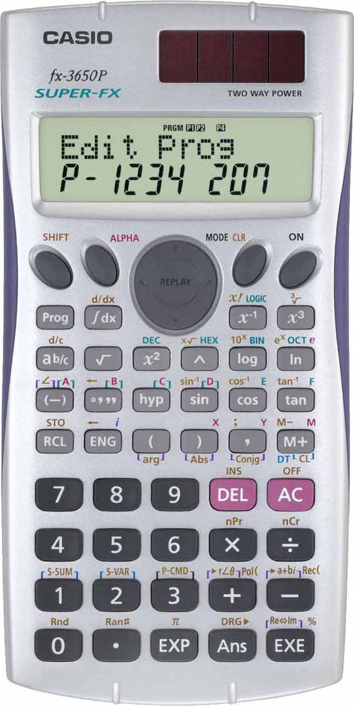 CASIO FX 3650P Programovateľná kalkulačka, 2-riadkový Obrázok produktu 