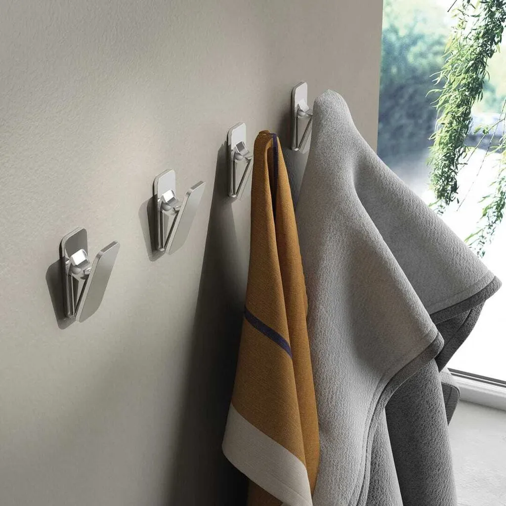 Gancio Multiuso SMEDBO HK3455 Cromato Lucido – Chiusura A Scomparsa, Design Moderno Per Bagno E Casa