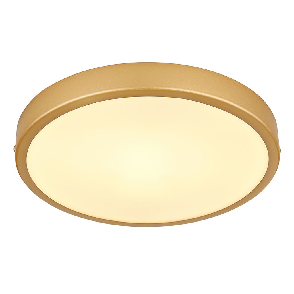 GLOBO Lighting Deckenleuchte TIBEY DH 25x3 cm gold Deckenlampe