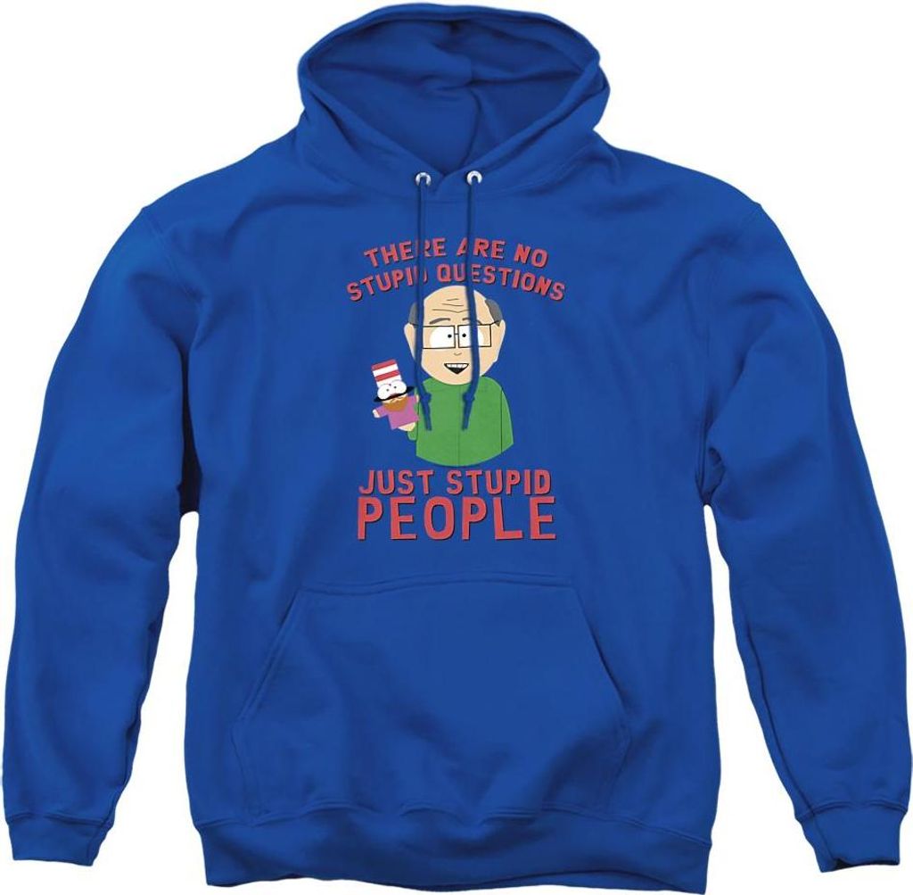 South Park - "No Stupid Questions" Kapuzenpullover für Herren/Damen Uni TV23322 (XXL) (Königsblau)