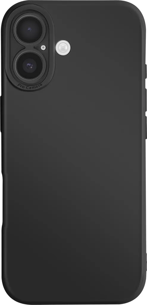 Cover iPhone 17 Avizar Silicone Morbido Nero - Anti-Shock Camera