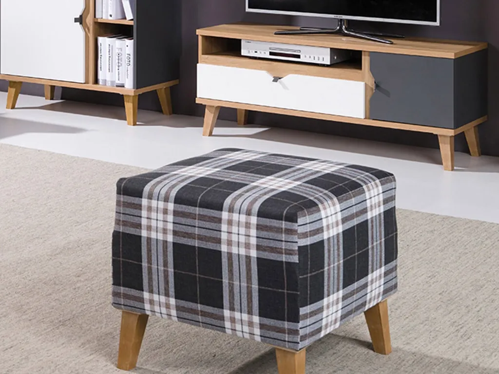 Pouf Poggiapiedi VISTA Multicolore - Robusto e Colorato per Tutta la Famiglia