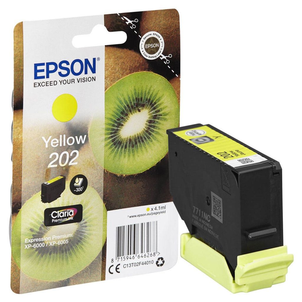 Epson Tintenpatrone yellow Claria Premium 202        T 02F4 Produktbild 