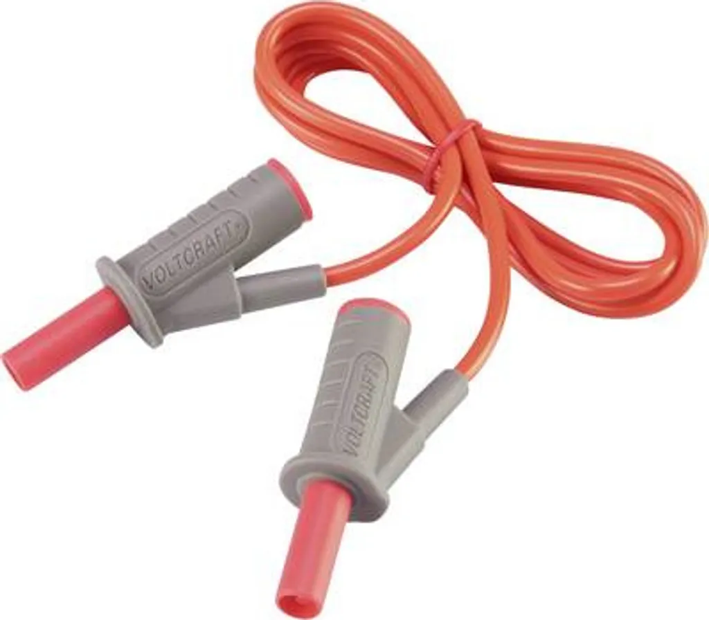 Cordon de mesure de sécurité VOLTCRAFT fiche 4mm souple pour multimètre