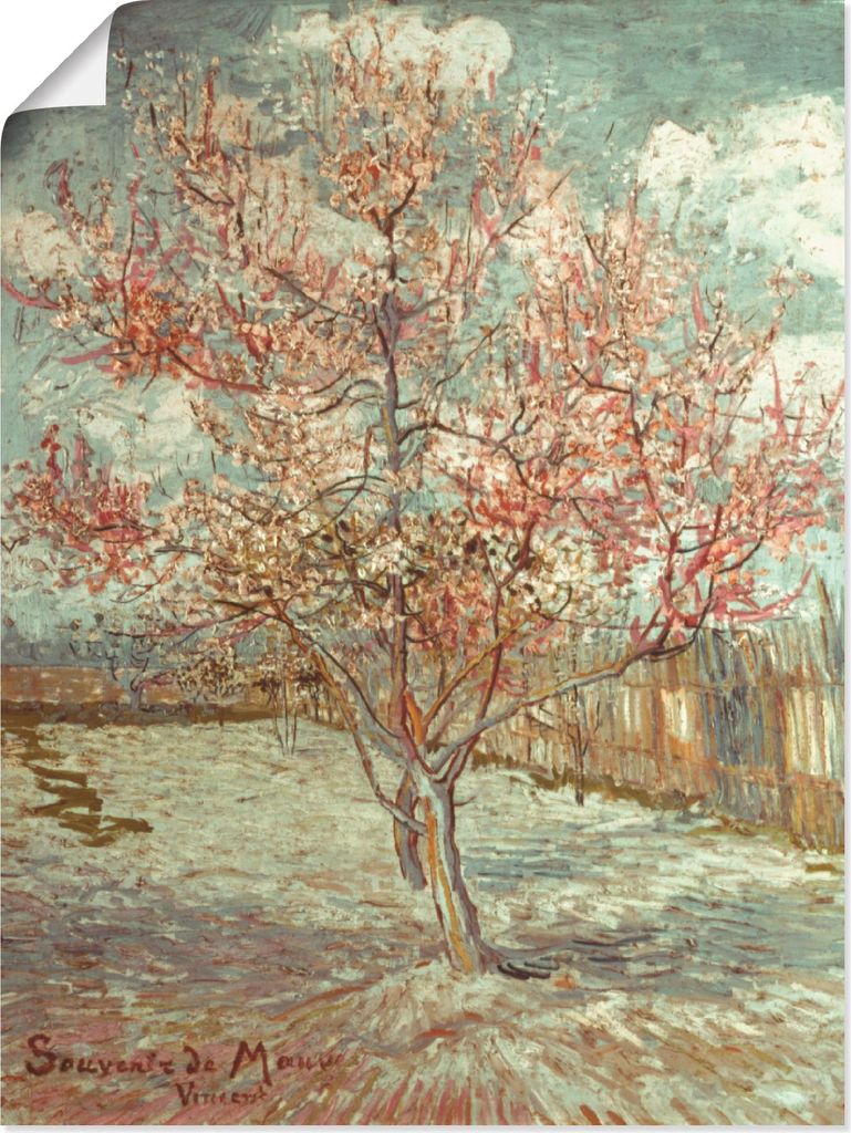 ARTland Poster Blühender Pfirsichbaum, 1888 Größe: 30x40 cm