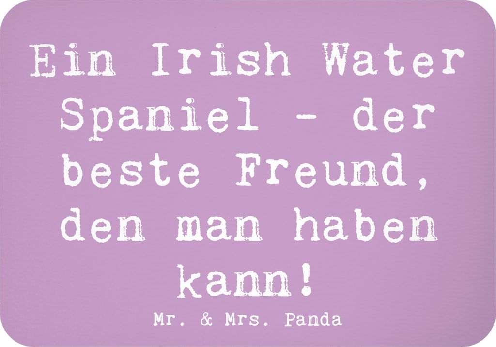Mr. & Mrs. Panda magnet Spruch Irish Water Spaniel Freund - Lavendeltraum - Geschenk, Pinnwandmagnet, Familienhund, Hundeliebhaber, zettelhalter, F...