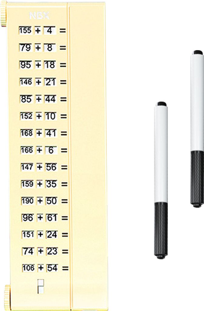 NBX Arithmetische Schreibtafel, wiederverwendbares Frueherziehungswerkzeug, Kleinkinder, muendliches Rechnen, Fragentafel, lustige Lehrausruestung,...