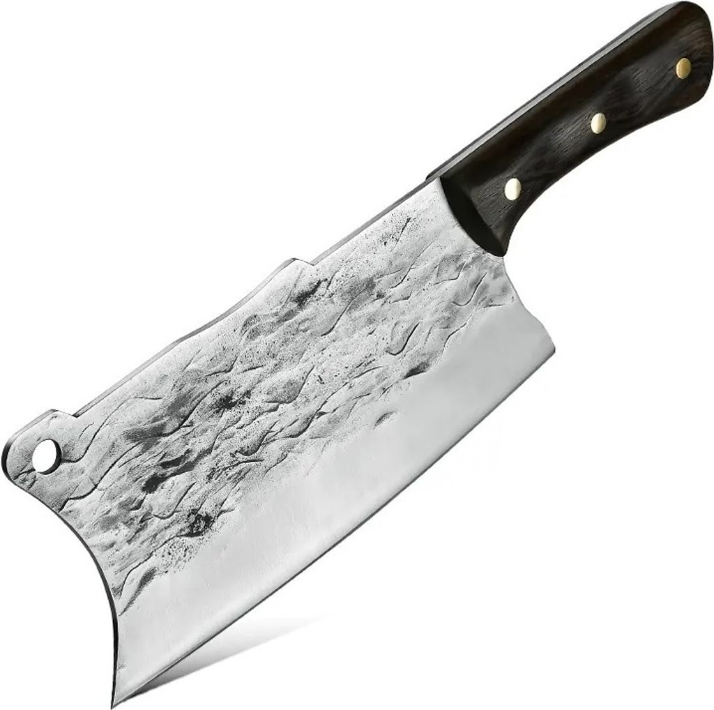 Hochwertiges Kakogawa Küchenbeil aus rostfreiem Stahl - Braun KP27650