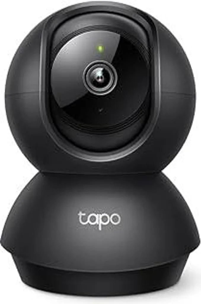 Tapo C201 Telecamera di sorveglianza Wi-Fi a 360° per interni, 1080P, visione notturna, rilevamento del movimento, audio bidirezionale, compatibile con Google Assistant, per neonati/animali domestici