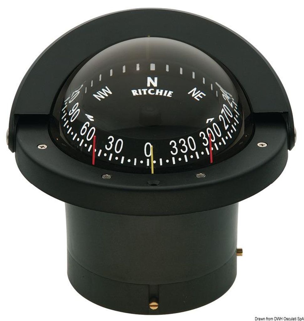 RITCHIE Navigator 2-Dial Kompass 4"1/2 schwarz/schwarz - Osculati 25.084.31