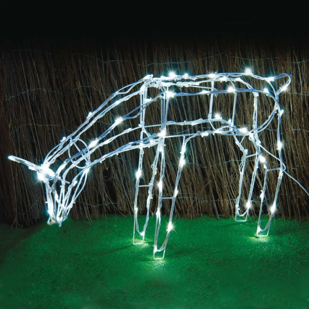 Rideau Lumineux LED Blanc Froid 8 Fonctions IP44 pour Déco Extérieure 70cm