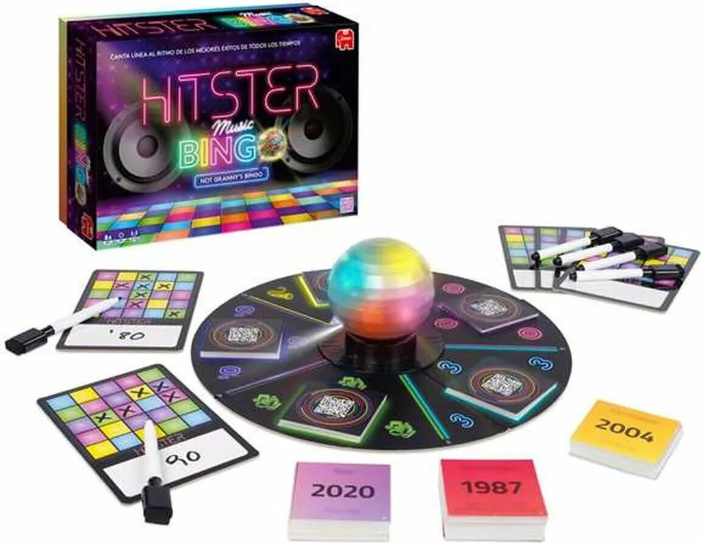 Jeu Diset Hitster Bingo interactif avec 300 tubes et application mobile