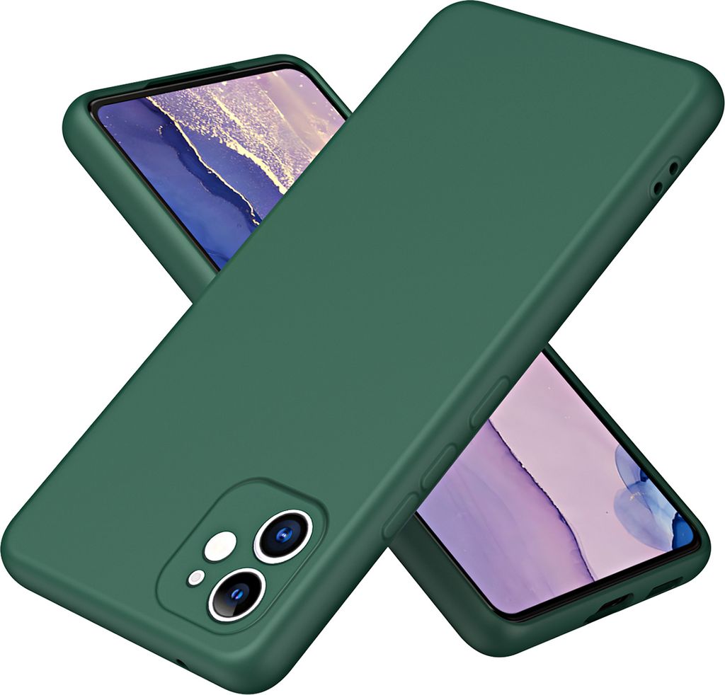 iPhone 11 Hülle, Flüssig Silikon Handyhülle Stoßfest Kratzfest Schutzhülle für iPhone 11 Grün