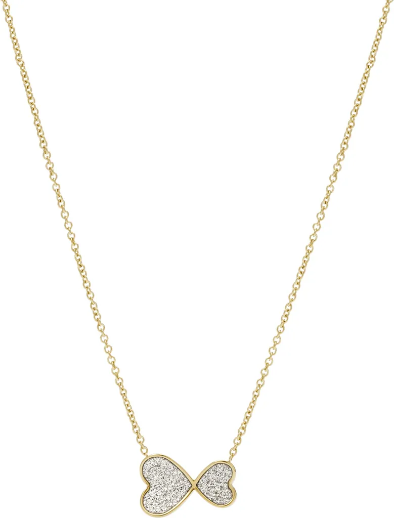 Fossil Sutton JF03941710: Collana Girocollo Oro con Pendente Cuore