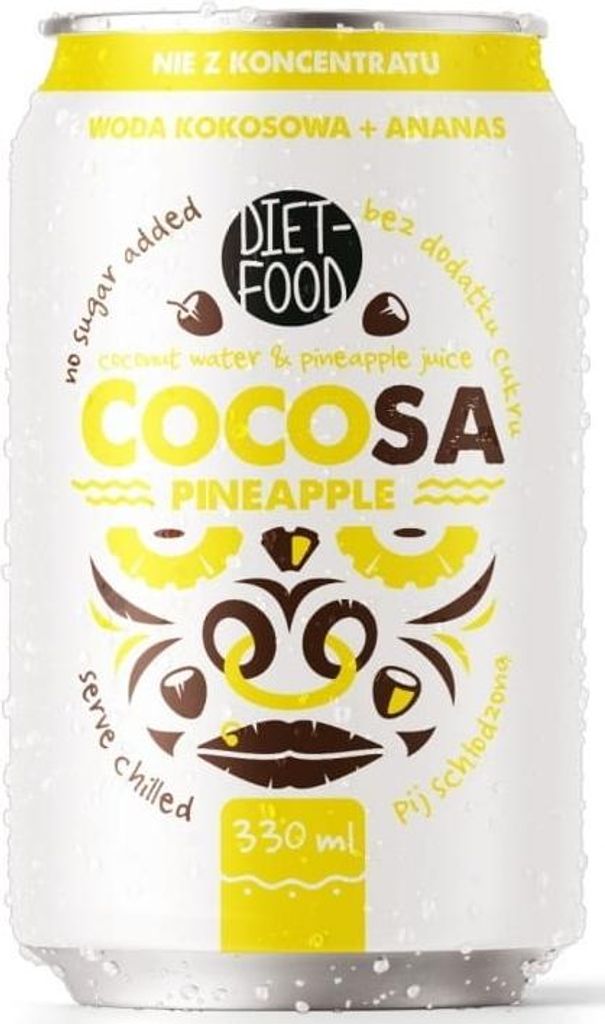 KOKOSWASSER MIT ANANASSAFT 330 ml – DIET-FOOD (COCOSA)