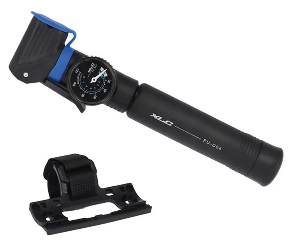Gonflage rapide sans effort Pompe vélo XLC D04 avec Manomètre PU