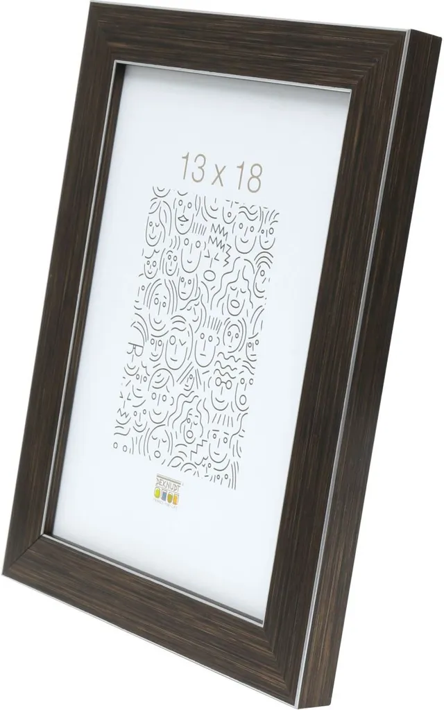 Cadre mural 20x30 cm S41VK3 marron pour composition de photos - 3