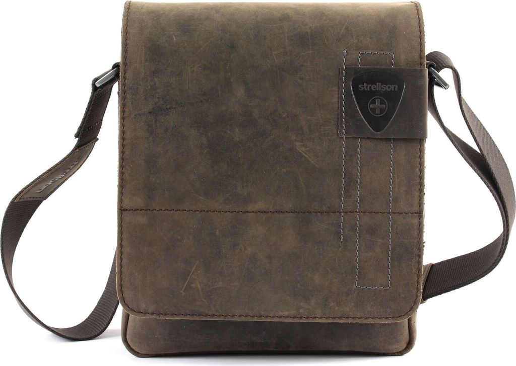 strellson Richmond Messenger SV Dark Brown Produktbild 