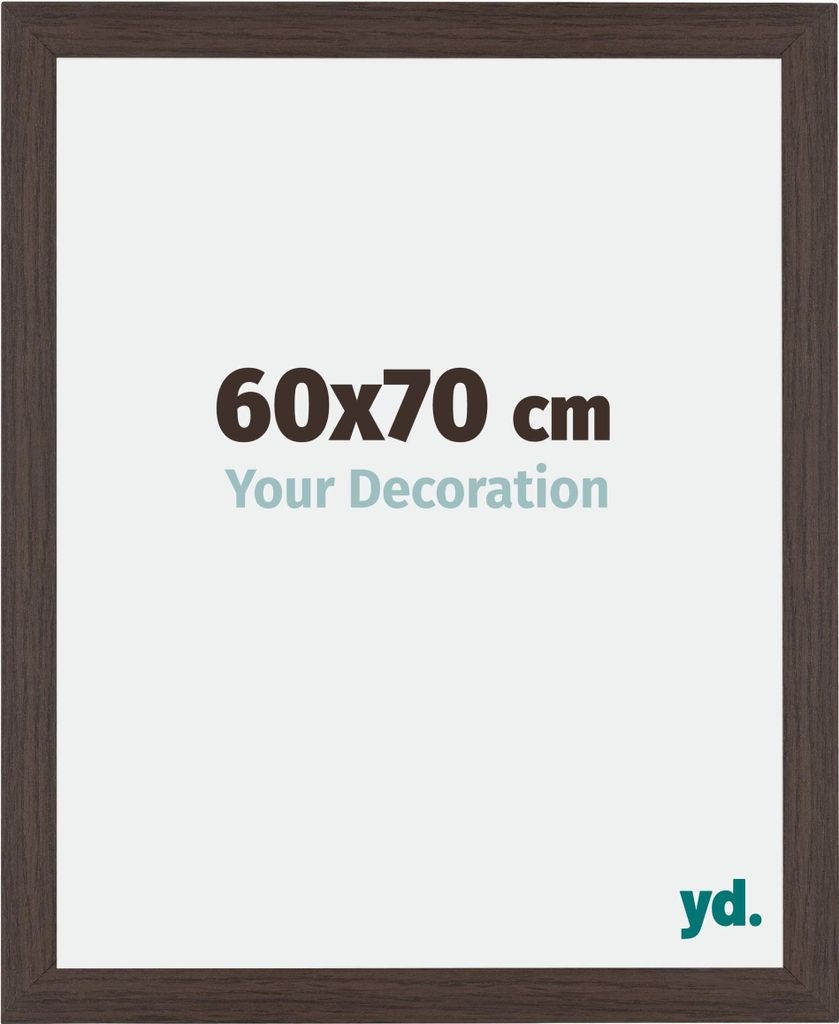Bilderrahmen, 60x70 cm, Eiche Dunkel, MDF, Mura