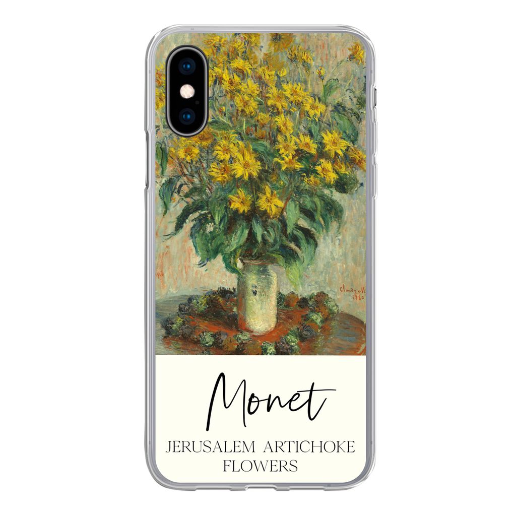 MuchoWow Handyhülle Schutzhülle Hülle für iPhone X Alte Meister - Malerei - Monet Silikon Softcase Handy Hülle - Handyhülle