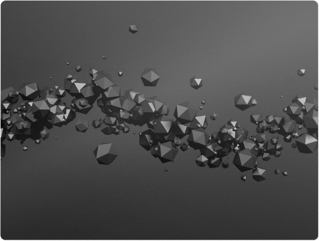 Geometrische 3D-Formen – Bodenschutzmatte – Rutschfest – Schutzmatte für Büro – Vinylmatte – Stuhlunterlage – 120 x 90 cm