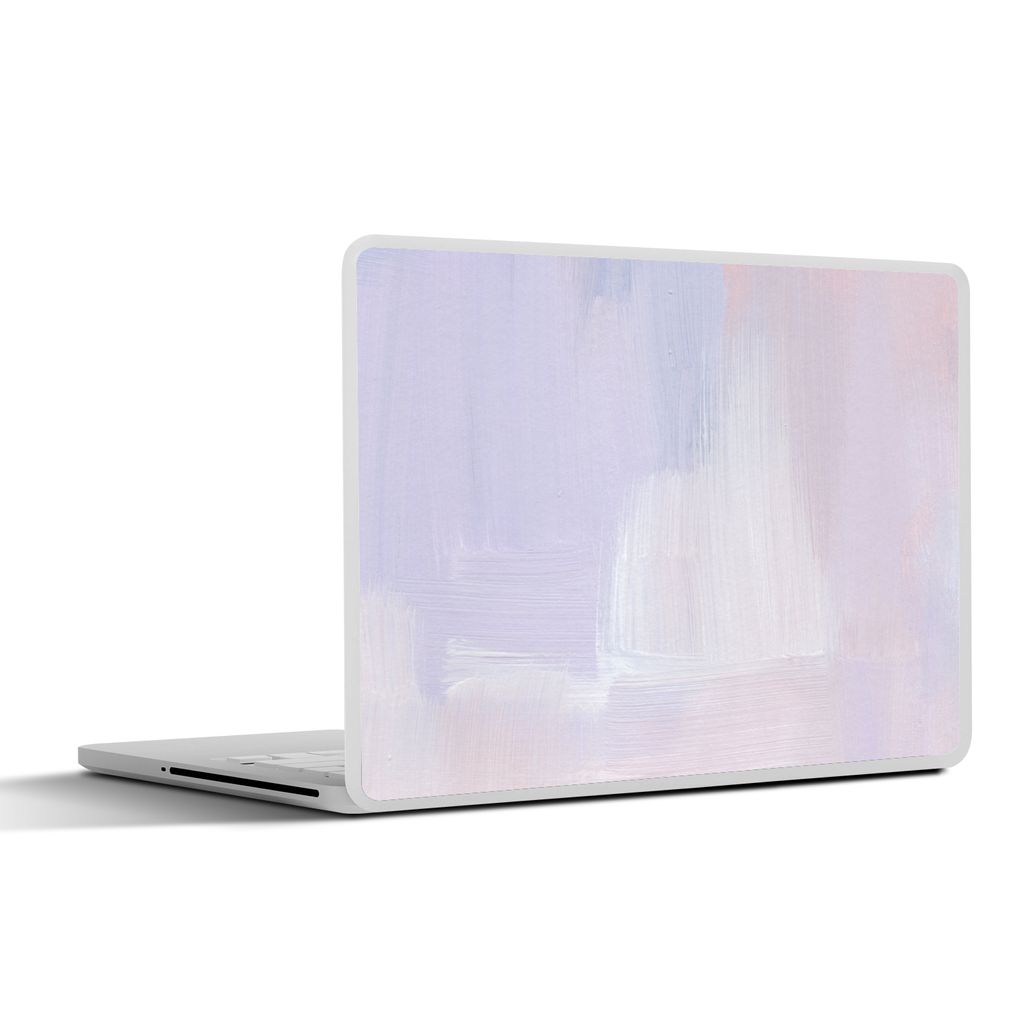 MuchoWow Laptop Aufkleber Sticker Cover Pastell - Farbe - Gestaltung 32.5x23.5 cm - Sticker für Laptop - Selbstklebend