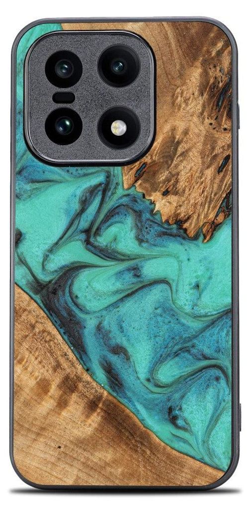 Holzhülle für OnePlus 15, Bewood Unique Turquoise