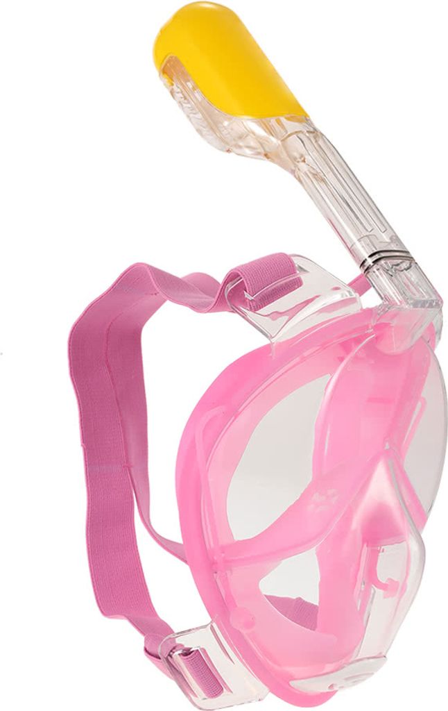 ALERT Waterline 772-0008 Tauchmaske Vollgesichtsmaske mit Ohrstöpsel und Aufbewahrungsbeutel ROSA Größe S-M