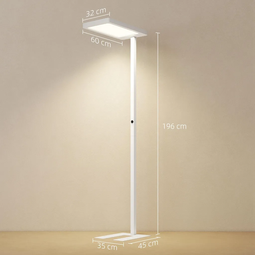 Lampadaire LED 196 cm à Spectre Complet - Lumière Variable 3000K à 6500K - 3