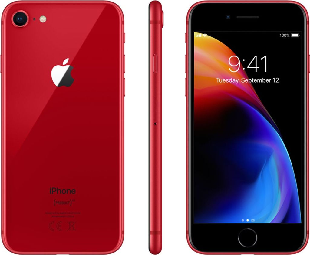 Apple iPhone 8+, Rot, 64 GB Produktbild 