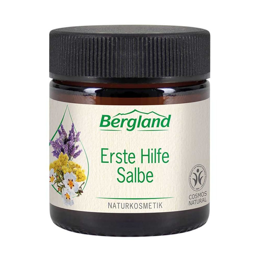 Die intensiv pflegende und regenerierende Salbe mit den bewährten ätherischen "Erste Hilfe"-Ölen Lavendel, Cistus und Immortelle wird bei kleine...