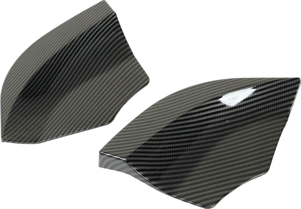 1 Paar Heckstoßstangen-Splitter, Ersatz, ABS-Kunststoff, Automobil-Diffusor links und rechts, Kohlefaser-Stil