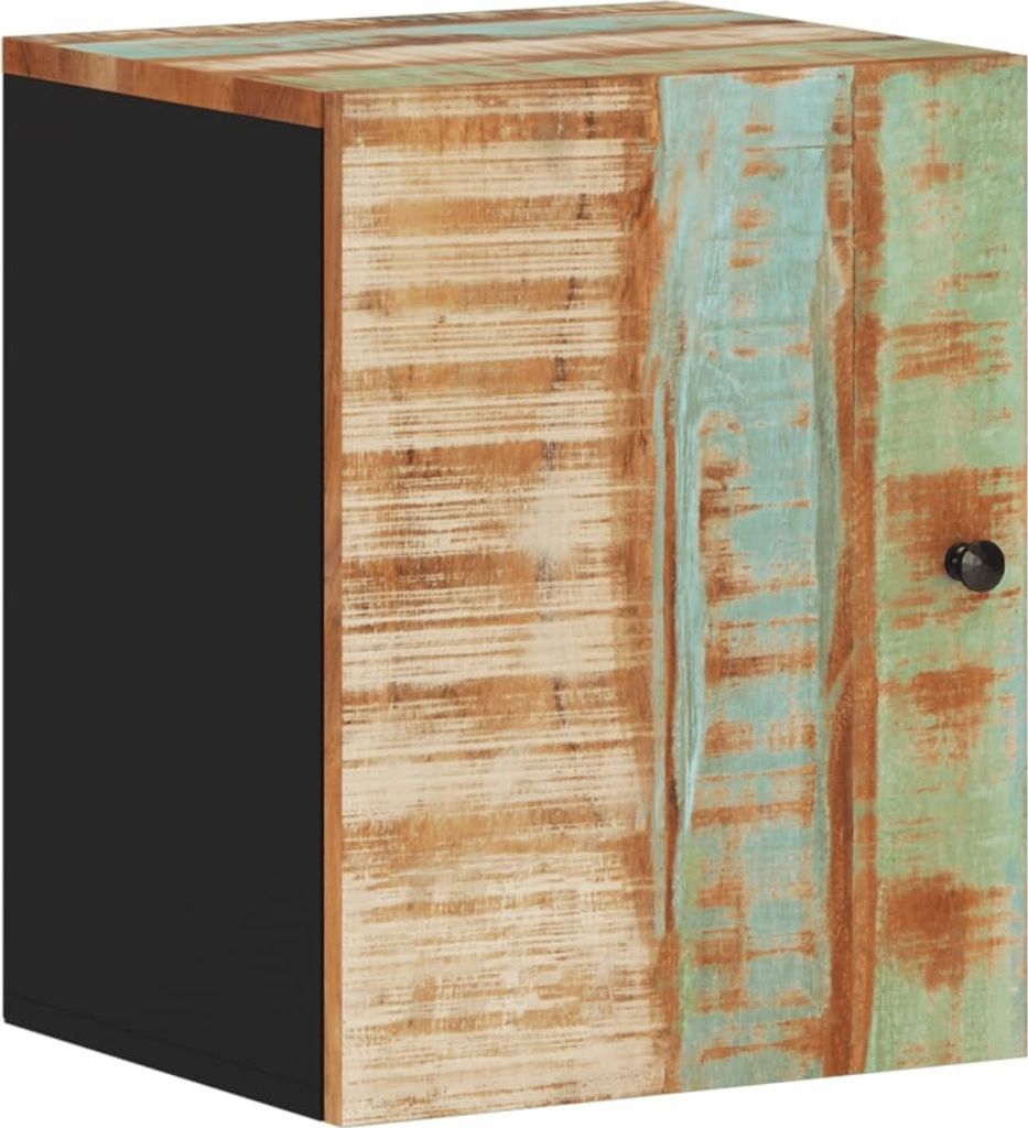 Bad-Wandschrank 38x33x48 cm Altholz Massiv