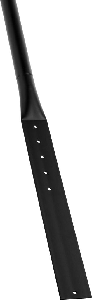SucceBuy 4 ft Schilderpfosten aus Gusseisen mit Rädern, robuster Schilderhalter aus Stahl mit Hartplastiksockel, U-Kanal für Garten, Innenhof, Ba...