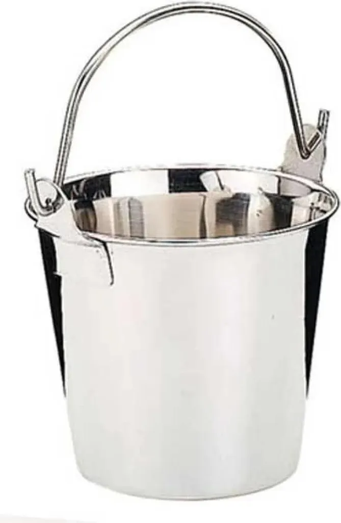 Seau Inox 26 cm Robuste : Fini la Rouille et la Casse en Cuisine Argent