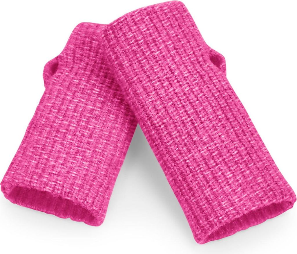 Beechfield B397R | Colour Pop Hand Warmers Handschuhe - Farbe: Bright Pink - Größe: One Size